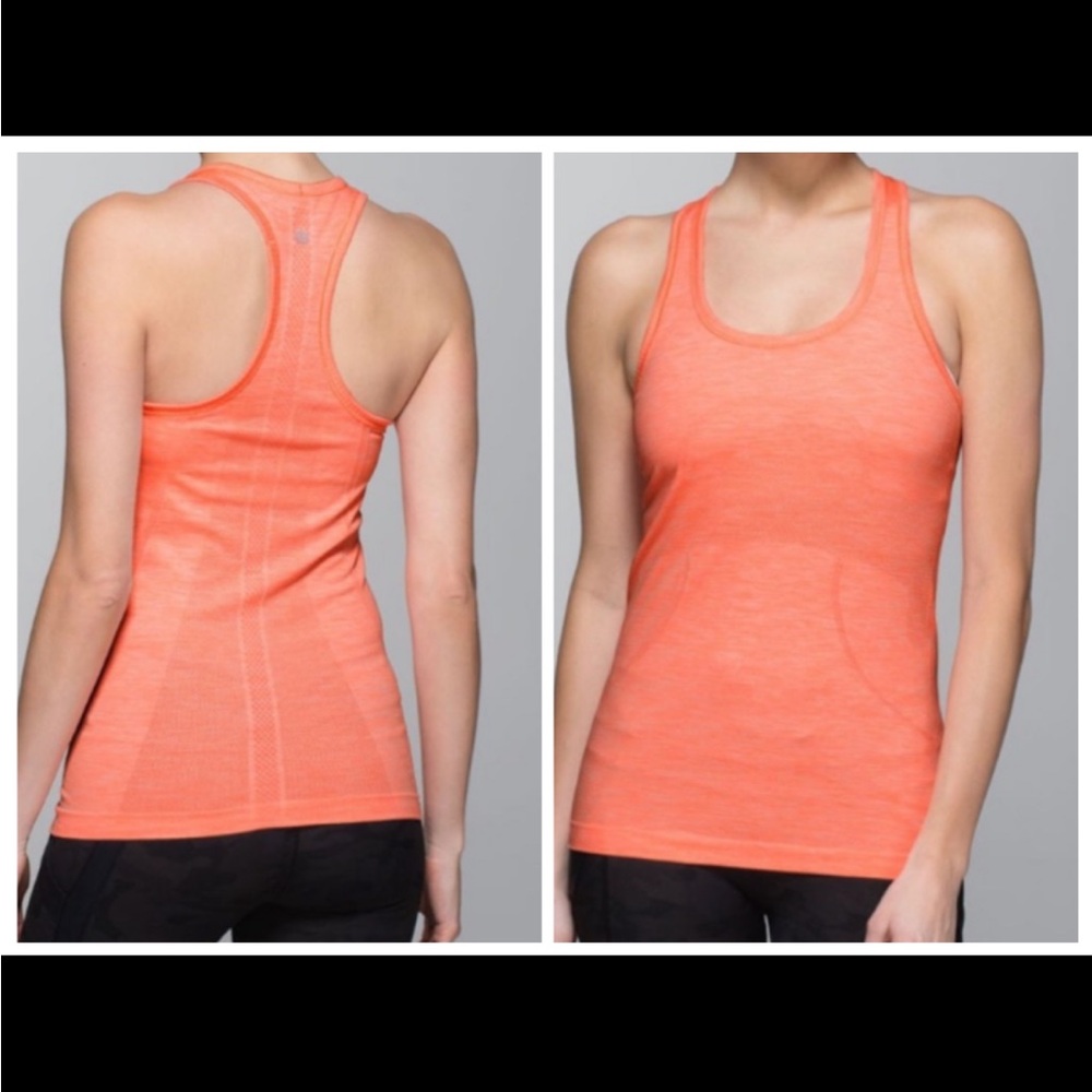 lululemon athletica Orange Tank Top